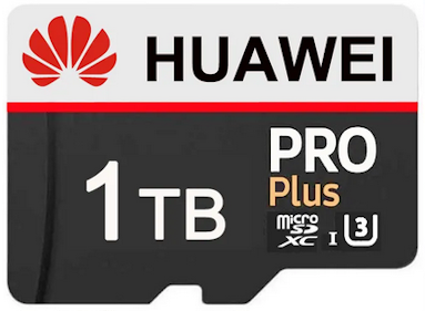 fake Huawei MicroSD card