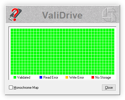 Good ValiDrive map